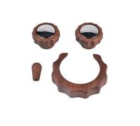 Compatibile Con Lelit, Compatibile Con BiancaV3, Compatibile Con MaraX, Macchina Da Caffè Retrofit In Noce Manopola Interruttore Vapore Testa Di Erogazione Anello Antiscottatura(G)