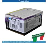 Lexmark C544, X544 Cyan Extra High Yield Return Program Toneris Cartridge Cartridge, Cyan, 4000 pages