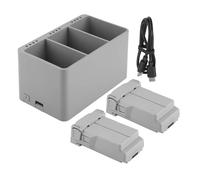 Compatibile con l'hub DJI Mini 3/4 Pro 3950mAh Batteria Plus | Batteria intelligente + hub ricarica 3 vie; compatibile Mini 3/4 Pro, autonomia maggiore(2BatteryWithCharger)