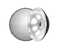 Compatibile con l'illuminazione fotografica con supporto Bowens - Compatibile con il riflettore Selens da 70 cm argento-bianco con griglia a nido d'ape e kit diffusore(Silver)