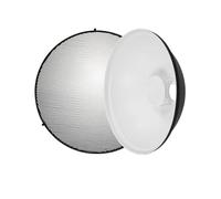 Compatibile con l'illuminazione fotografica con supporto Bowens - Compatibile con il riflettore Selens da 70 cm argento-bianco con griglia a nido d'ape e kit diffusore(A9)