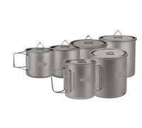 Compatibile con Lixada Ultralight Titanium Cup, tazza for acqua da esterno da 300-750 ml con manico pieghevole for campeggio e picnic(650ml)