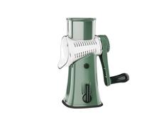 Compatibile con LMETJMA 5 in 1 grattugia rotante for formaggio, trituratore, mandolina da cucina, affettatrice for verdure a julienne(Green)