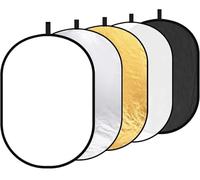 Compatibile con lo studio fotografico - Riflettore di luce pieghevole professionale ovale 5 in 1 80x120 cm/31"x47"