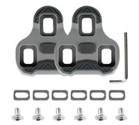 Compatibile con Look Keo Bike Pedali, Attacchi Scarpe Bici da Corsa,3 fori Grip Blade 2 Max Carbon Classic Cleats Set,4.5°MTB Pedali Road Cleats Set di Accessori per Bicicletta (grigio)