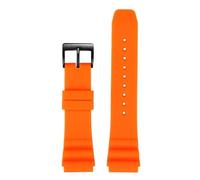 Compatibile con l'orologio subacqueo CASIO Swordfish MDV-106 MDV-107 MTP-VD01D EFR-303 Cinturino da uomo in silicone 22 mm for orologi Seiko(Orange black,20mm)