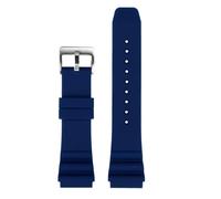 Compatibile con l'orologio subacqueo CASIO Swordfish MDV-106 MDV-107 MTP-VD01D EFR-303 Cinturino da uomo in silicone 22 mm for orologi Seiko(Blue silver,22mm)
