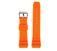 Compatibile con l'orologio subacqueo CASIO Swordfish MDV-106 MDV-107 MTP-VD01D EFR-303 Cinturino da uomo in silicone 22 mm for orologi Seiko(Orange silver,20mm)