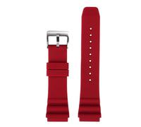 Compatibile con l'orologio subacqueo CASIO Swordfish MDV-106 MDV-107 MTP-VD01D EFR-303 Cinturino da uomo in silicone 22 mm for orologi Seiko(Red silver,22mm)