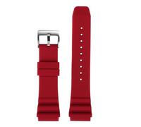 Compatibile con l'orologio subacqueo CASIO Swordfish MDV-106 MDV-107 MTP-VD01D EFR-303 cinturino in silicone da uomo 22 mm compatibile orologi Seiko(Red silver,22mm)