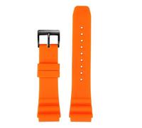 Compatibile con l'orologio subacqueo CASIO Swordfish MDV-106 MDV-107 MTP-VD01D EFR-303 cinturino in silicone da uomo 22 mm compatibile orologi Seiko(Orange black,22mm)