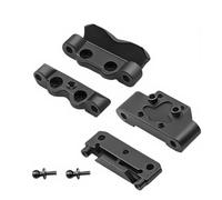 Compatibile Con Losi Micro B 1/24 RC Auto Parti Upgrade Set Paratia Anteriore E Supporti Perno Posteriore In Alluminio RC Parti Auto(Black)