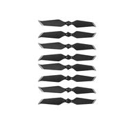 Compatibile con M 2 drone 8743 elica a basso rumore girante pieghevole elica rumore vite accessori universale(Black Silver 8pcs)