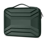 Compatibile con MacBook, HP, custodia rigida for laptop 13 14 15 Borsa a tracolla for computer da 16 pollici(Emerald Green,15 inch)