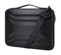 Compatibile con MacBook, HP, custodia rigida for laptop 13 14 15 Borsa a tracolla for computer da 16 pollici(Black With Strap,15 inch)
