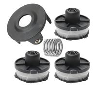 Compatibile con Makita 18V dur181/RF/Z,195858-1/196145-9Bobine di filo,3 bobine+1 Pezzi Copri Bobina+1 molla,Bobina di filo per decespugliatore