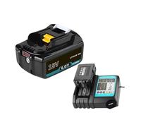 Compatibile Con Makita, Batteria 18V 6.0Ah Li-ion Che Sostituisce L'unità Batteria BL1830BL1840BL1850BL1860B LXT400(1PCS 6Ah-Charger)