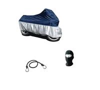 COMPATIBILE CON MALAGUTI F10 50 TELO COPRIMOTO COPRISCOOTER IMPERMEABILE IN NYLON COPERTURA UNIVERSALE TG. L 232X100X125CM COVER ANTIPIOGGIA PER MOTO SCOOTER BLU E GRIGIO
