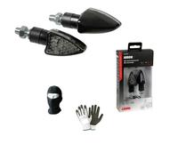 COMPATIBILE CON MALAGUTI SUPERMOTARD XSM 50 cc COPPIA DI FRECCE A LED OMOLOGATE PER MOTO INDICATORI DI DIREZIONE 12V UNIVERSALE 63CM X 25CM LAMPA SPORGENZA 6,5CM