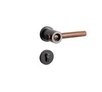 Compatibile con maniglia for porta in legno di noce, serratura magnetica in lega for camera da letto con funzione silenziosa for porte interne di casa(Brown)