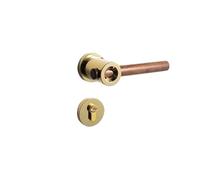 Compatibile con maniglia for porta in legno di noce, serratura magnetica in lega for camera da letto con funzione silenziosa for porte interne di casa(Greyish Brown)