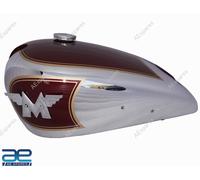 Compatibile con Matchless G3L AJS G80 Moto Serbatoio Carburante Cromato Rosso