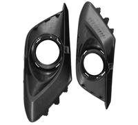 Compatibile Con Mazda 3 2014-2016 2 Pezzi Paraurti Anteriore Fendinebbia Coperchio Lampada Cappuccio Sinistro E Destro Nero/cromato BKD1-50-C11 Griglia Fendinebbia(Black)