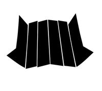 Compatibile Con Mazda CX-30 2020 2021 6 Pezzi Montanti Lucidati Finestrini Automatici, Adesivi Per Esterni Colonne BC adesivo colonna BC