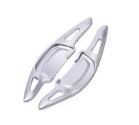 Compatibile con Mazda per 3 2019-2022 Estensione della leva del cambio al volante in lega di alluminio. kit paddles cambio aut(Silver)