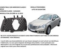 Griglia Cornice Fendinebbia per Mercedes Classe E W212 2009-2012 Tondo Sinistro