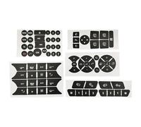 Compatibile Con Mercedes Per Benz Per GLK350 Classe C CLS C218 SLK W172 W204 W207 W212 W218 Adesivo Per Riparazione Pulsanti Auto Nero Opaco Decalcomanie Adesivi Adesivo Bottoni Interni(2)