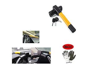 COMPATIBILE CON MICROCAR ANTIFURTO BLOCCA VOLANTE BLOCCASTERZO PER AUTO MECCANICO UNIVERSALE CON SERRATURA CON CHIAVI MONTAGGIO SUL MANUBRIO AUTO