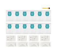 Compatibile con Miele, 12 sacchetti for aspirapolvere HyClean Air TU, for la sostituzione del contenitore della serie Guard L1 S1 M1(12bag 4filter 1Brush)