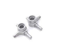 Compatibile Con MINI 1/28 RC Drift Car Upgrade Modifica Parti Di Ricambio Accessori Coppa Dello Sterzo Anteriore In Metallo Accessori aggiornamento RC(Silver)