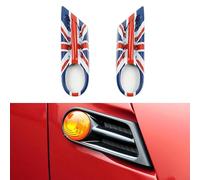Compatibile con Mini Cooper Accessories Decoration ABS Cover Caps Case, per R56 Hatchback 2007-2013 (Union Jack R, indicatori di direzione tipo B)