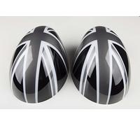 Compatibile con Mini Cooper Accessories Decoration ABS Cover Caps Shell Case, per R56 Hatchback 2007-2013 (Union Jack G, specchietto retrovisore laterale con pieghevole manuale)