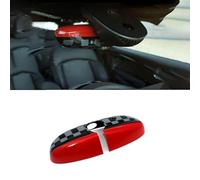 Compatibile con Mini Cooper Accessories Decoration ABS Interior Rear Mirror Cover Caps Shell Case (JCW, Serie F con foro sensore 2014-2024)
