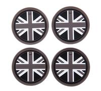 Compatibile Con Mini Per Cooper Per Countryman R60 WRC Per John Per Cooper Per Works Per LCI Antiscivolo Tazza Tappetino Porta Tazza Tappetino Antiurto Accessori decorativi(Nero,Size 4pcs)