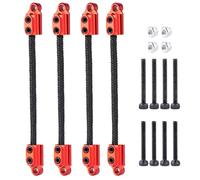 Compatibile Con Mini Per LMT 4X4 1/18 RC Precipitò Monster Truck Parti Sospensione Anteriore E Posteriore Ammortizzatore Cinghie Limite Di RC Parti Auto(Red)