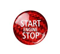 Compatibile Con Mini Per R55 2007-2014 Per R56 2006-2013 Per R57 2007-2015 Pulsante Avvio Arresto Motore Copertura Interna Rifinitura Adesivo Interior del coche(Red)