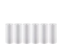 Compatibile con mini stampante termica for ricevute da 80 mm, rotoli di carta termica bianca, confezione da 3/6/10 rotoli(6Rolls Paper)