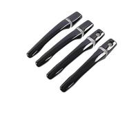 Compatibile con Mitsubishi per Lancer per Mirage per Evolution 2002-2007 Copertura per maniglia della portiera dell'auto, pellicola adesiva per auto (carbonio 2 buchi) (nero 2 buchi)