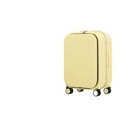 Compatibile Con Mixi Valigia Con Telaio In Alluminio Bagaglio A Mano Con Rotelle Beautiful Boarding Cabin 18 20 24 Pollici M9260(Lark Yellow,24Inches 600mm)
