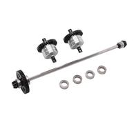 Compatibile Con MJX 14211 1/14 RC Short Course Car Parti Di Aggiornamento Kit Differenziale Anteriore E Posteriore In Acciaio Cromato Per Asse Centrale RC Parti Auto(Silver)