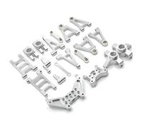 Compatibile Con MJX 14301 14302 1/14 Parti Auto RC Braccio Di Sospensione In Metallo, Tazza Dello Sterzo, Barra Di Collegamento, Set Di Torrette Ammortizzatori RC Accessori