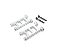 Compatibile Con MJX 14301 14302 1/14 Parti Di Auto RC Più Basse Per Il Braccio Oscillazione Dopo Accessori Aggiornamento In Metallo Modelli(Silver)