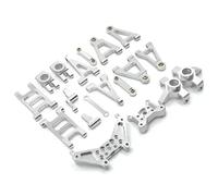 Compatibile Con MJX 14301 14302 1/14 RC Car Upgrade Parts Braccio Sospensione In Metallo Tazza Di Sterzo Barra Di Collegamento Gruppo Ammortizzatori Torre Se RC Car Upgrade
