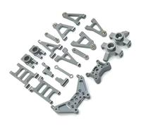 Compatibile Con MJX 14301 14302 1/14 RC Car Upgrade Parts Braccio Sospensione In Metallo Tazza Di Sterzo Barra Di Collegamento Gruppo Ammortizzatori Torre Se RC Car Upgrade