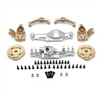 Compatibile Con MJX H12Y H12Y+ 1/12 RC Auto Parti Upgrade Kit Coperchio Asse Anteriore In Alluminio E Ottone Supporto Mozzo Anteriore Porta RC Auto Giocattoli
