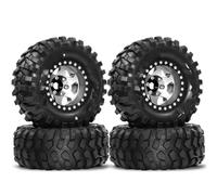 Compatibile Con MJX H12Y R260 1/10 RC Crawler Car Parts Upgrade Set Di 4 Cerchi In Metallo Da 95 Mm Con Pneumatici Beadlock A Disco Profondo Da 1,9". Pneumatici RC